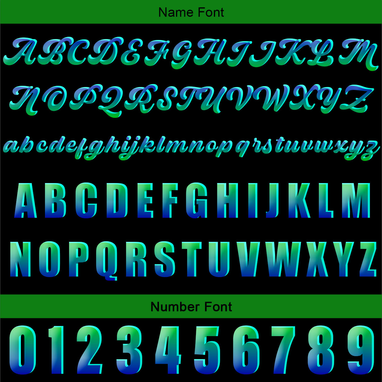 Custom Green Baseball Jersey Print Personalized Name, Number and Logo