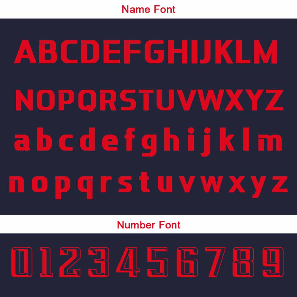 Custom Navy Red Basketball Jersey Uniform Suit Printed Your Logo Name Number