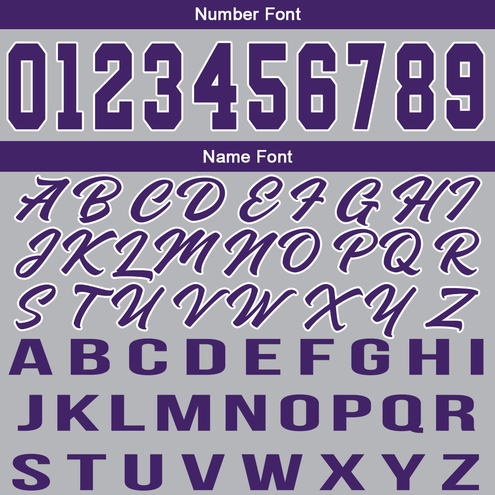 Custom Gray Purple Basketball Jersey for Men Women Adult Youth Stitched Name Number Logo