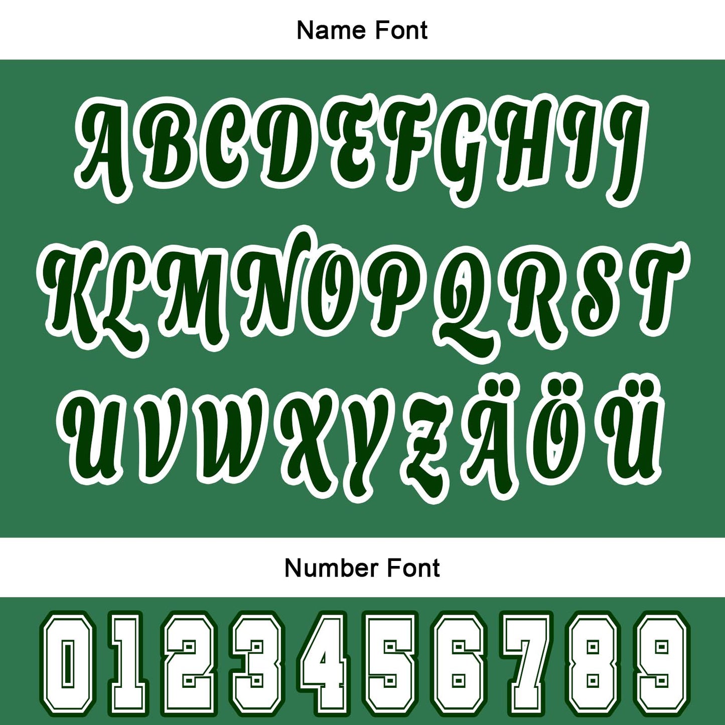 Custom Green White Letterman Varsity Jacket Personalized Embroidery Printing