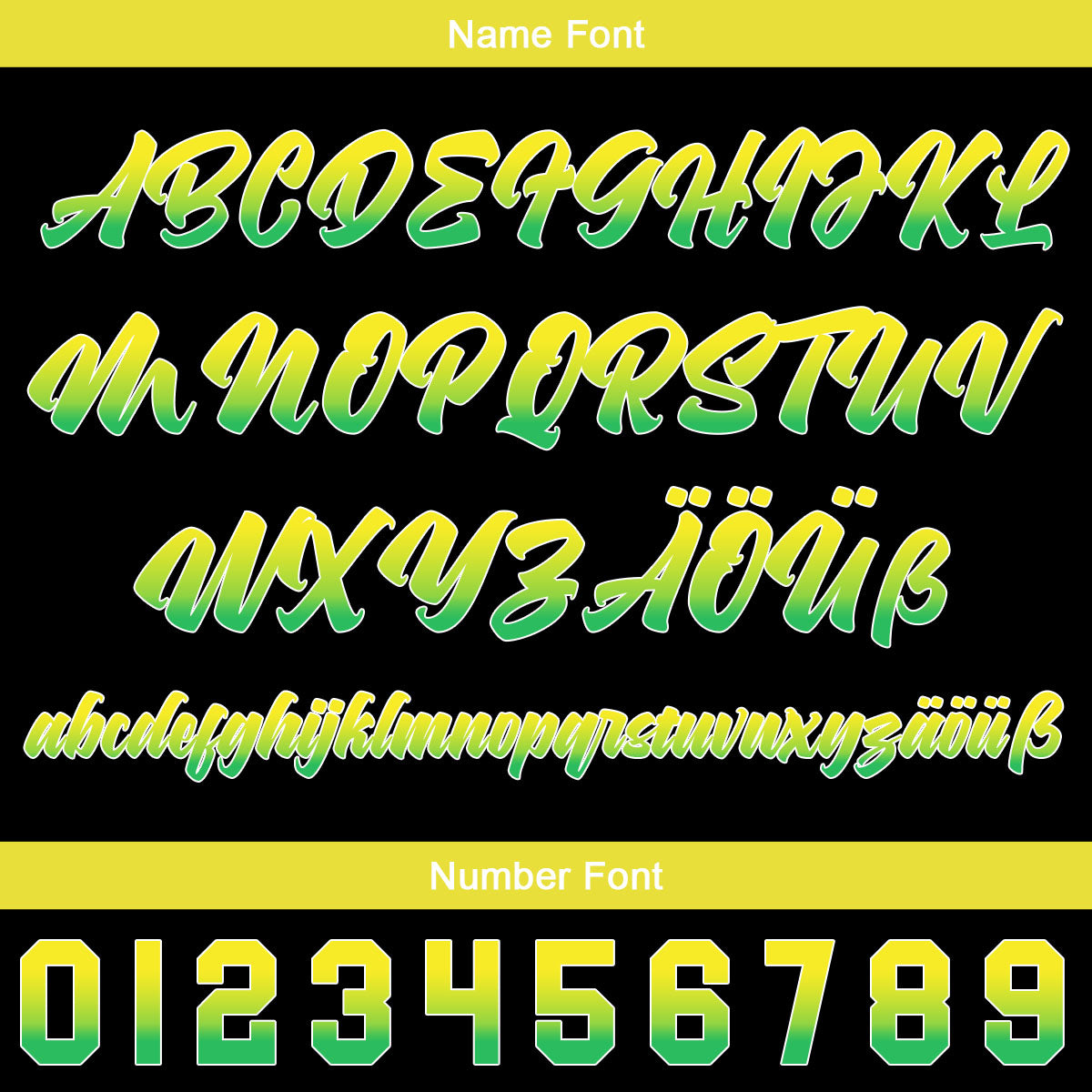 Custom Black Yellow Green Baseball Jersey Personalized Gradient Team Uniforms Shirt with Name Number