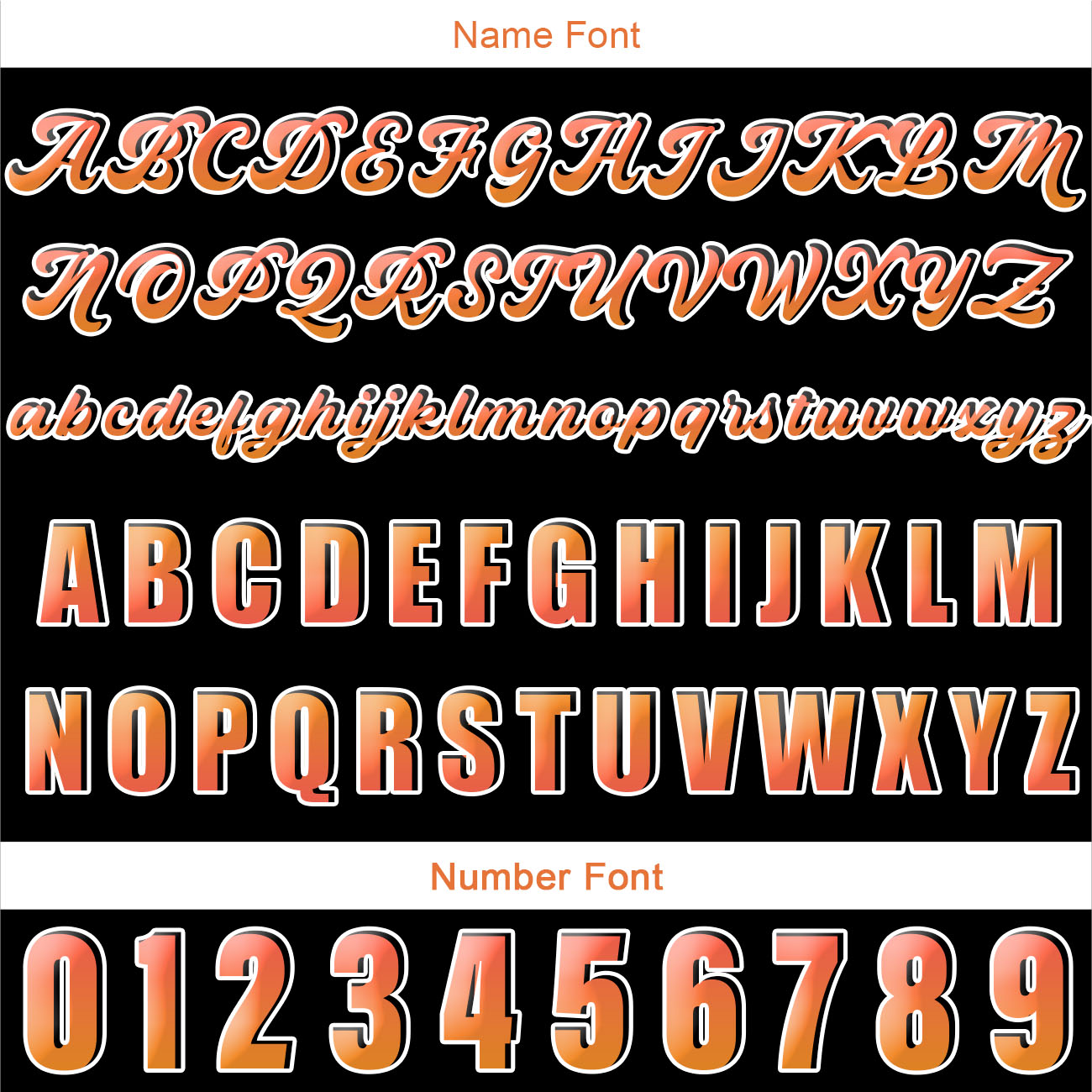 Custom Orange Baseball Jersey Print Personalized Name, Number and Logo