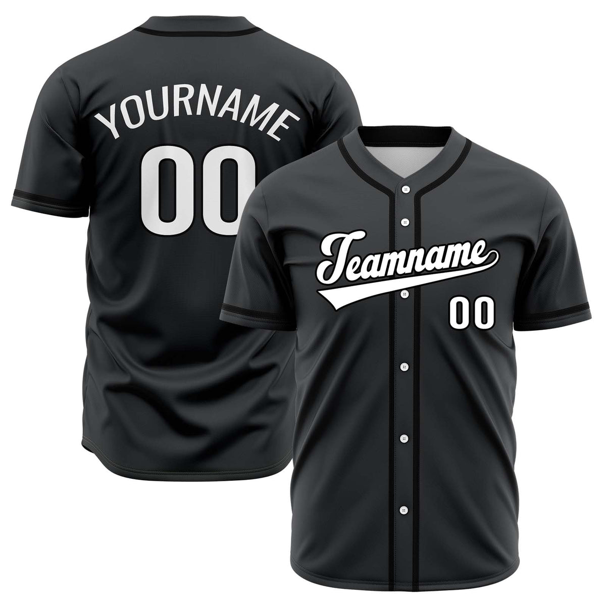 Custom Black Hip Hop Baseball Jersey Stitched & Printed & Personalized Name Number Shirts
