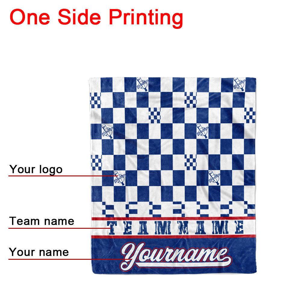 custom ultra-soft micro fleece blanket royal-white