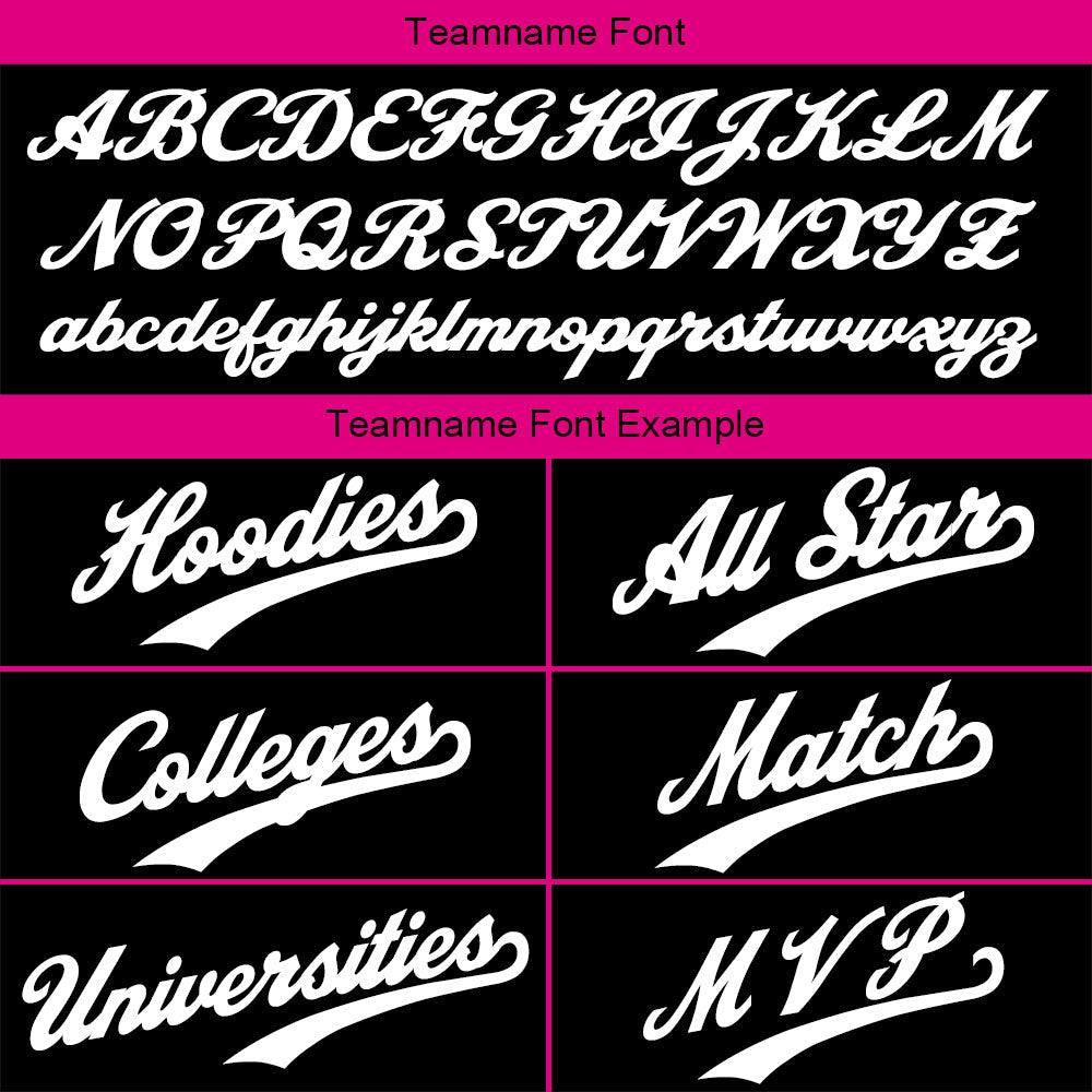 Custom Sweatshirt Hoodie For Men Women Girl Boy Print Your Logo Name Number Navy-Hot Pink