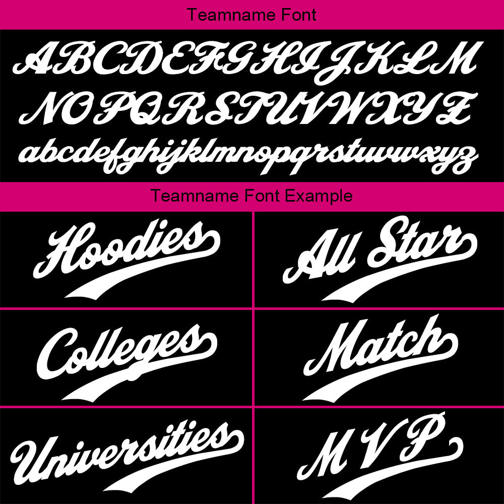 Custom Sweatshirt Hoodie For Men Women Girl Boy Print Your Logo Name Number Pink-Black-White
