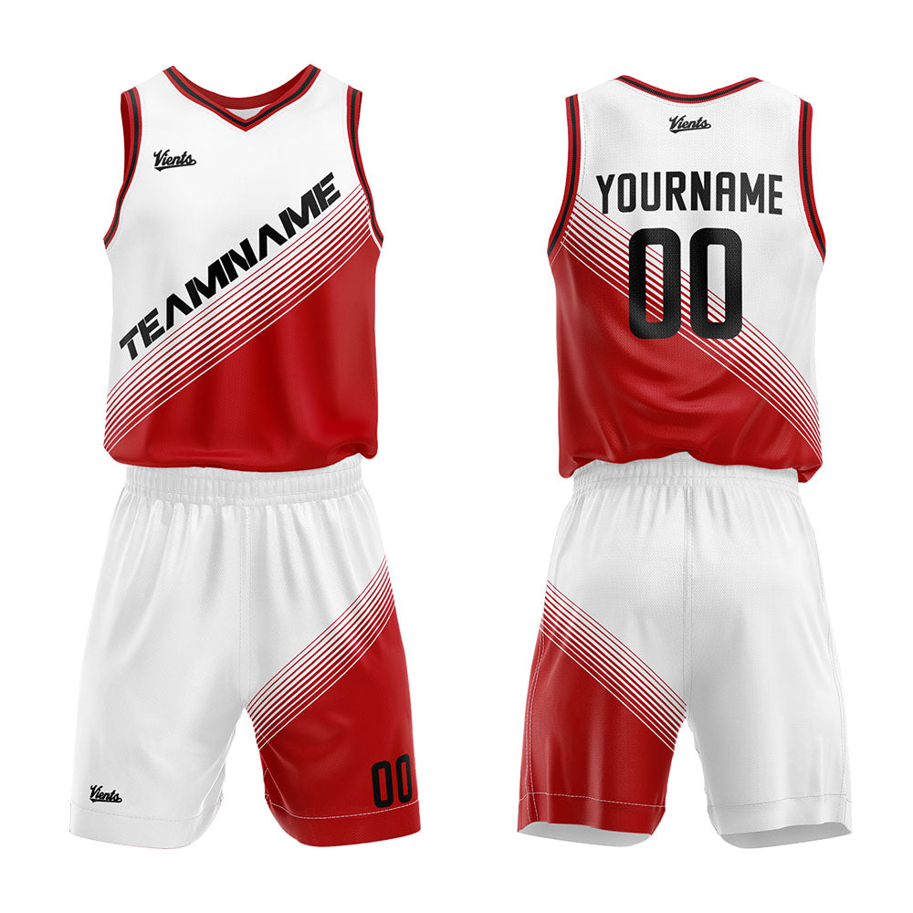 custom basketball suit for adults and kids personalized jersey white
