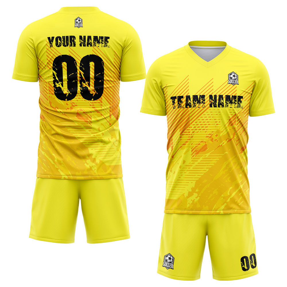 Buy Jersey Design - Yellow and Black Soccer Jersey Design