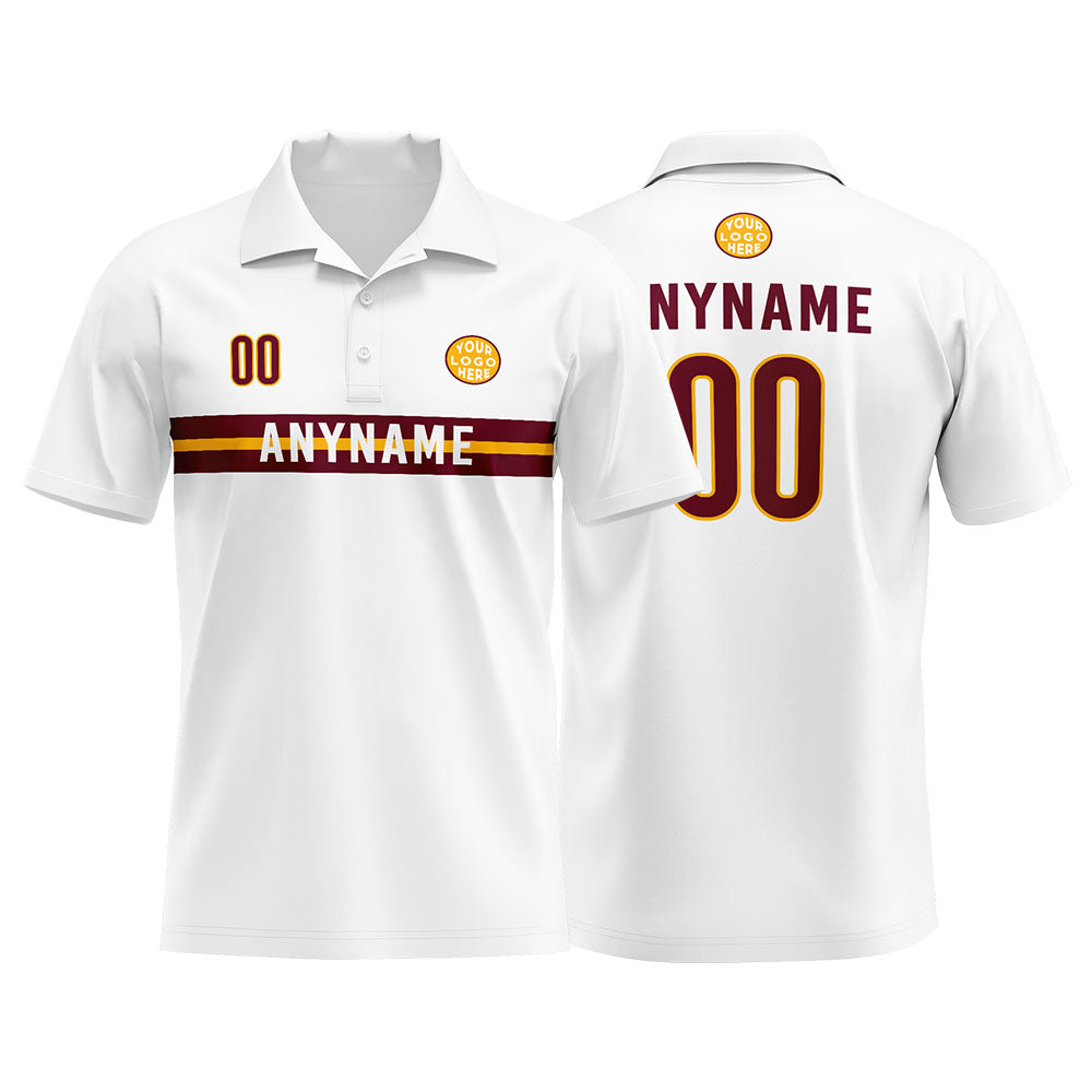 Custom Football Polo Shirts for Men, Women, and Kids Add Your Unique Logo&Text&Number Washington