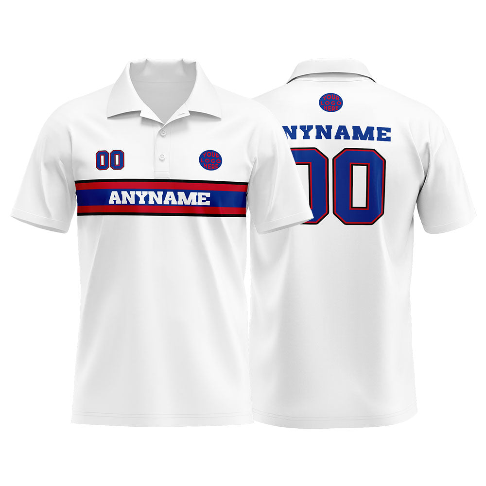 Custom Football Polo Shirts for Men, Women, and Kids Add Your Unique Logo&Text&Number Buffalo