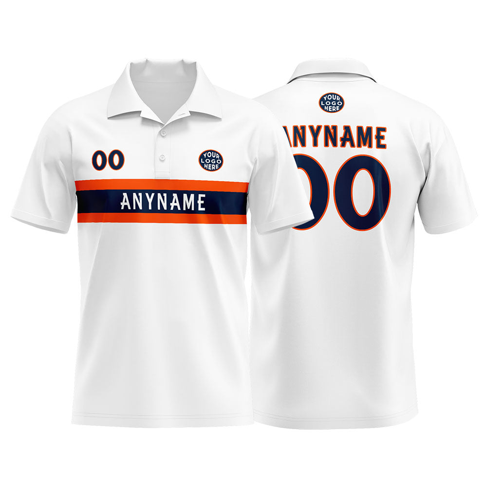 Custom Football Polo Shirts for Men, Women, and Kids Add Your Unique Logo&Text&Number Denver