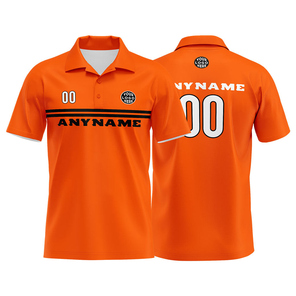 Custom Football Polo Shirts for Men, Women, and Kids Add Your Unique Logo&Text&Number Cincinnati