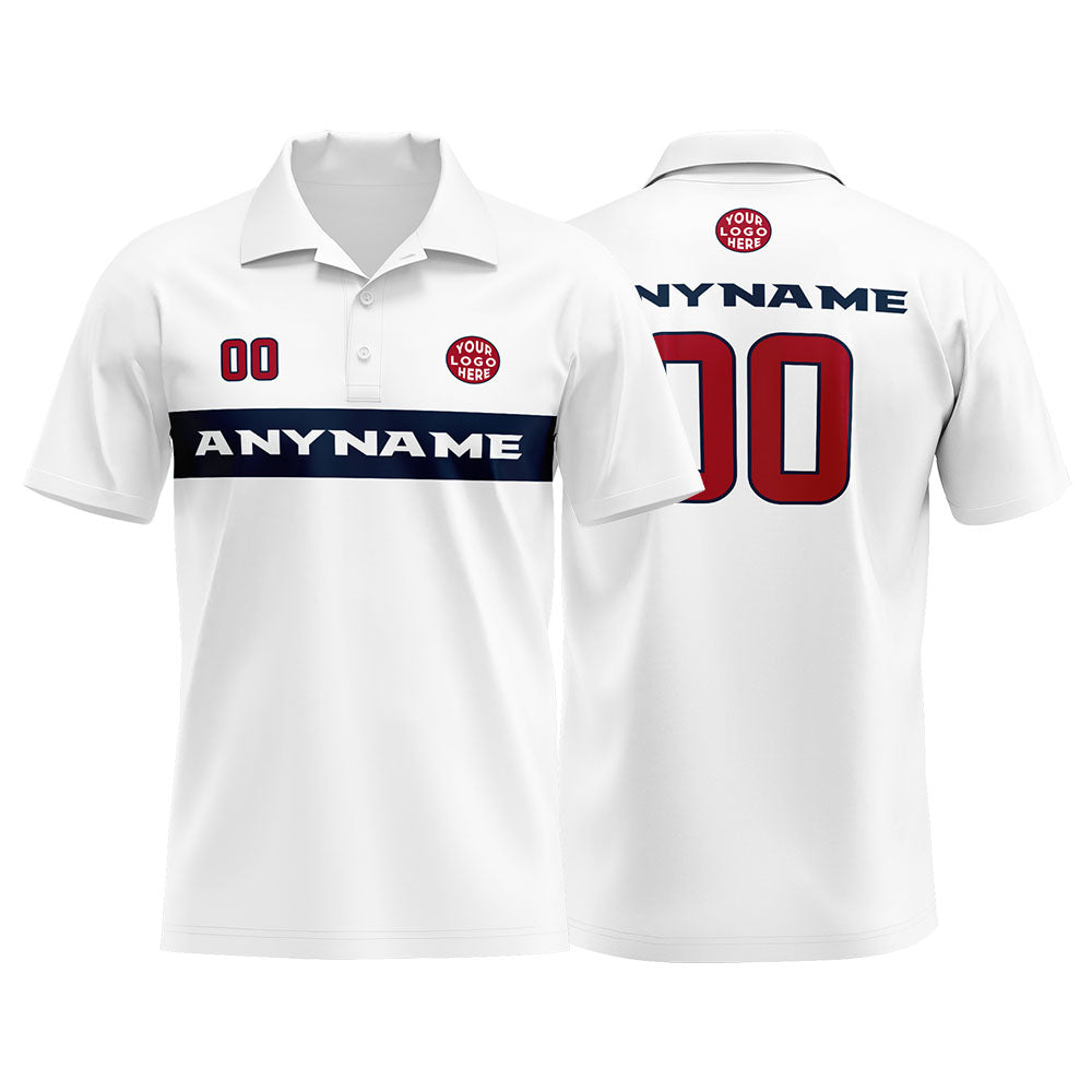 Custom Football Polo Shirts for Men, Women, and Kids Add Your Unique Logo&Text&Number Houston