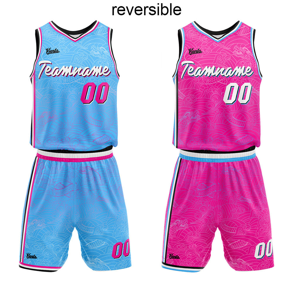 Custom Reversible Basketball Suit for Adults and Kids Personalized Jersey