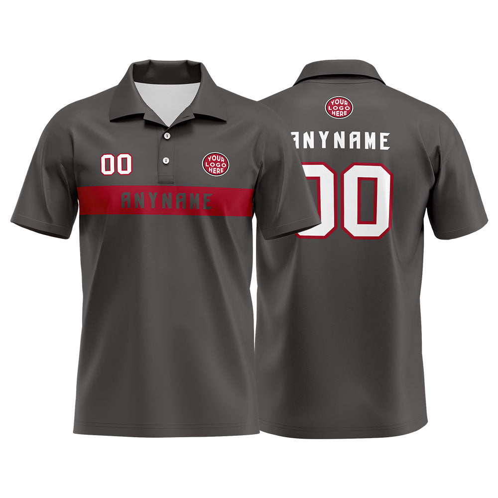 Custom Football Polo Shirts for Men, Women, and Kids Add Your Unique Logo&Text&Number Tampa Bay