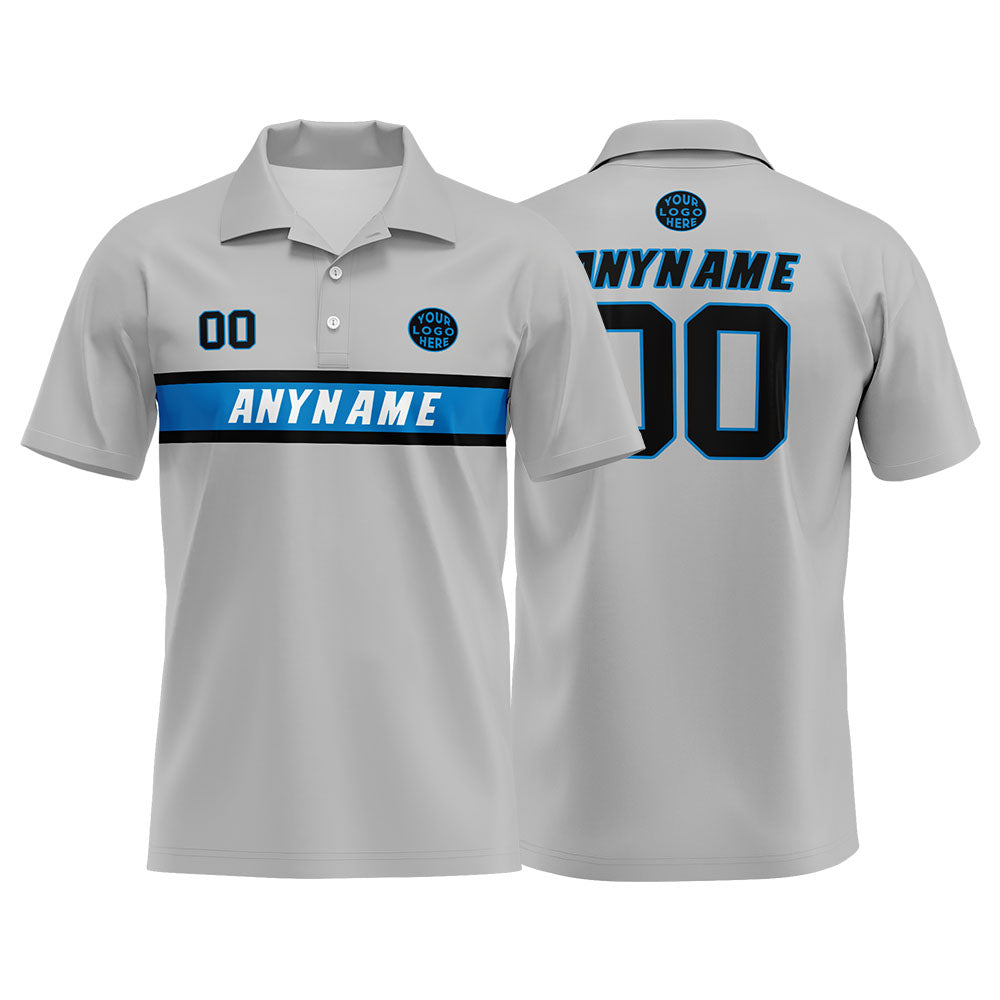 Custom Football Polo Shirts for Men, Women, and Kids Add Your Unique Logo&Text&Number Carolina