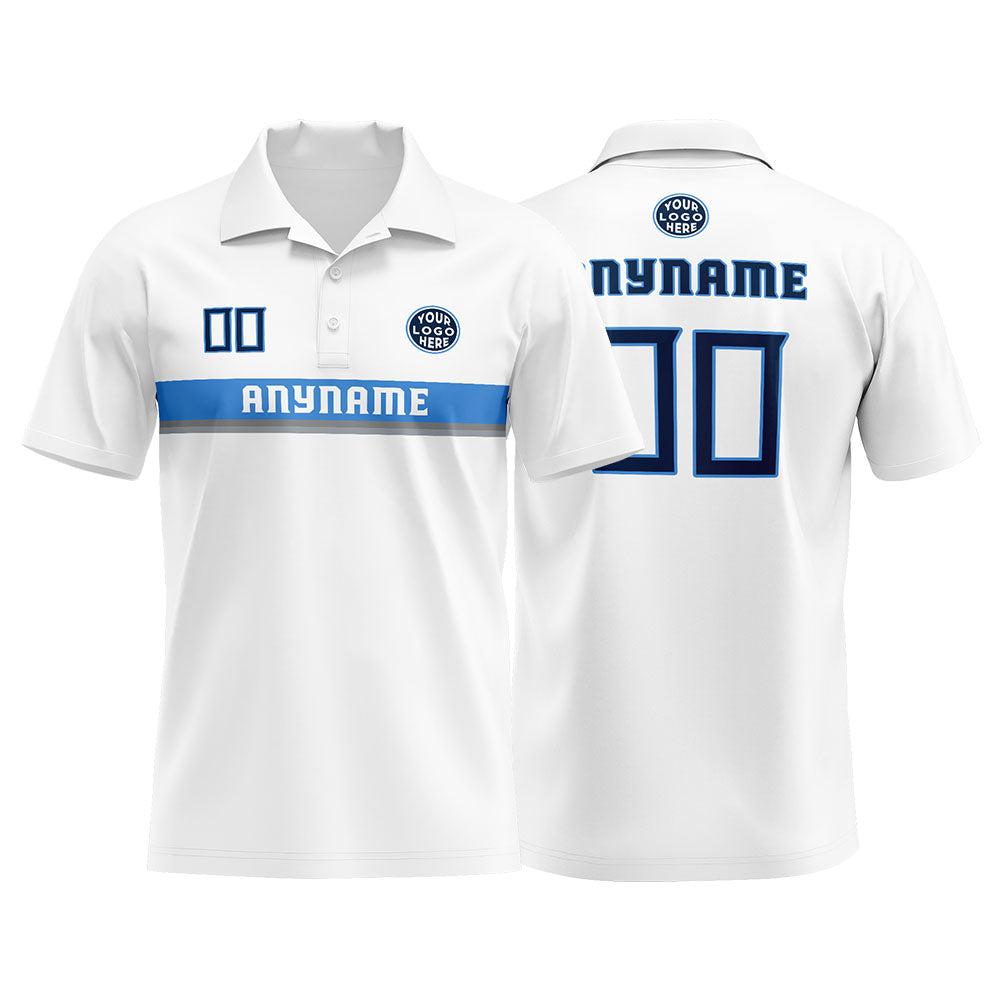 Custom Football Polo Shirts for Men, Women, and Kids Add Your Unique Logo&Text&Number Tennessee