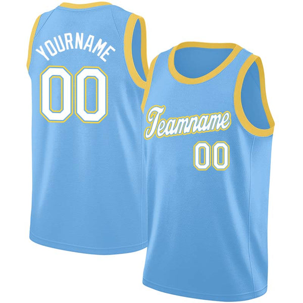 Custom Authentic Basketball Jersey Light Blue-Navy – Vients