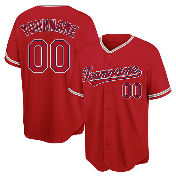 Customized Authentic Baseball Jersey Light blue-White-Red Mesh – Vients