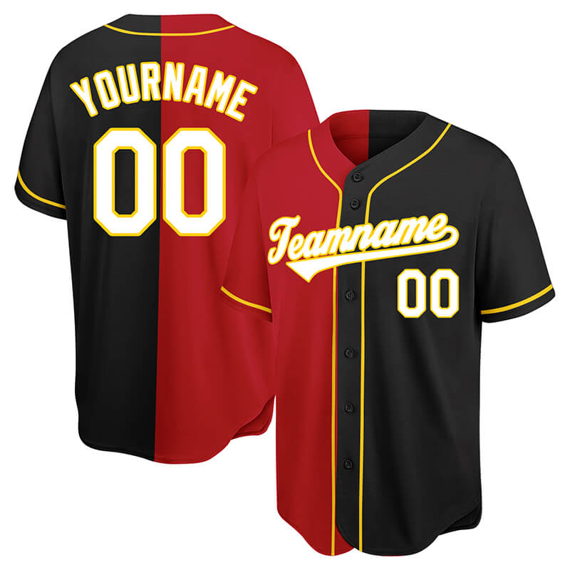 Custom Baseball Jersey Black-Yellow – Vients