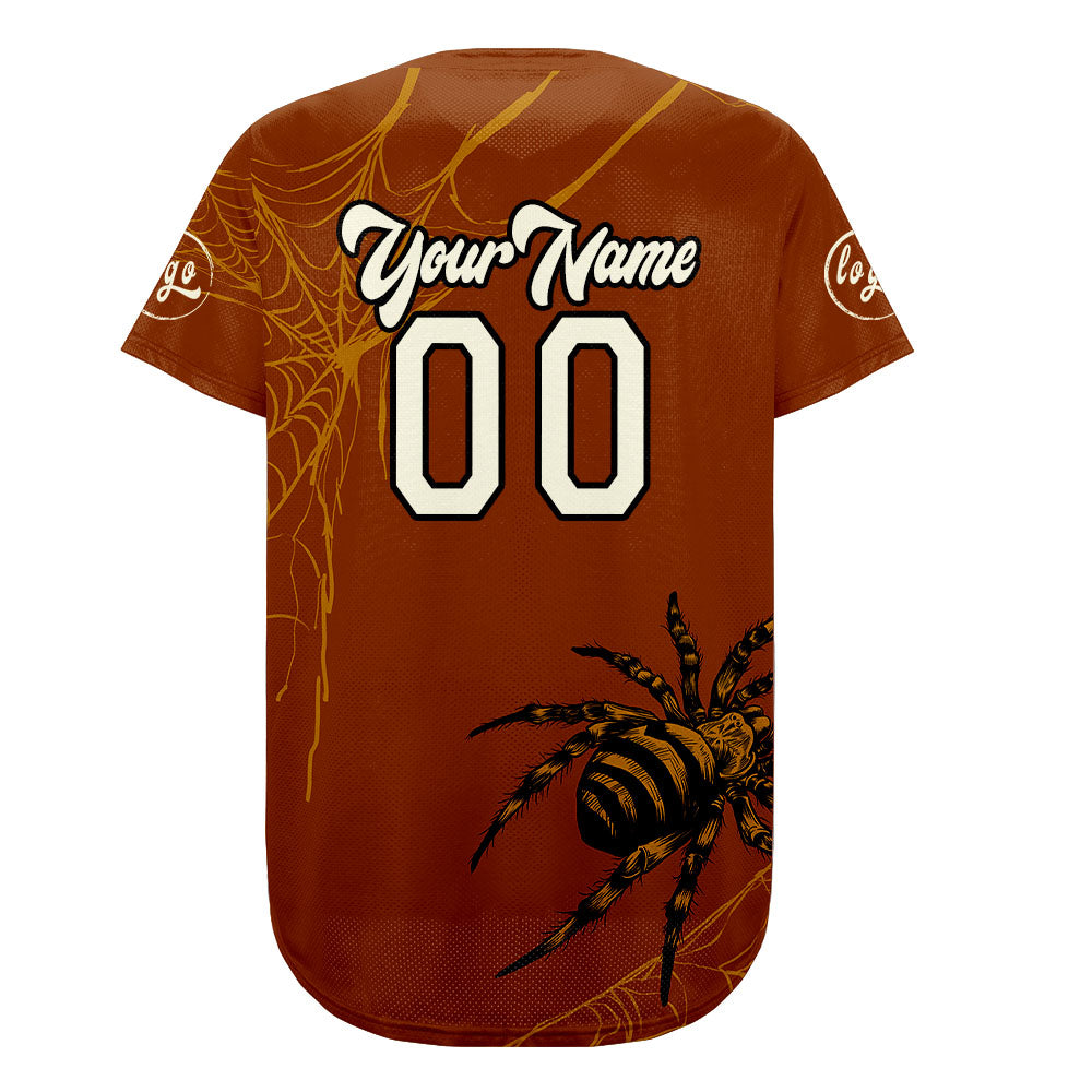 Custom Brown White Baseball Jersey Personalized Gradient Team Uniforms Shirt with Name Number