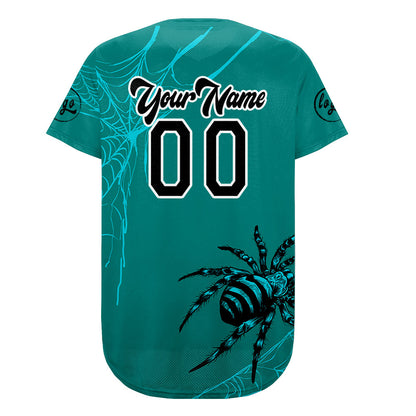 Custom Green Black Baseball Jersey Personalized Gradient Team Uniforms Shirt with Name Number