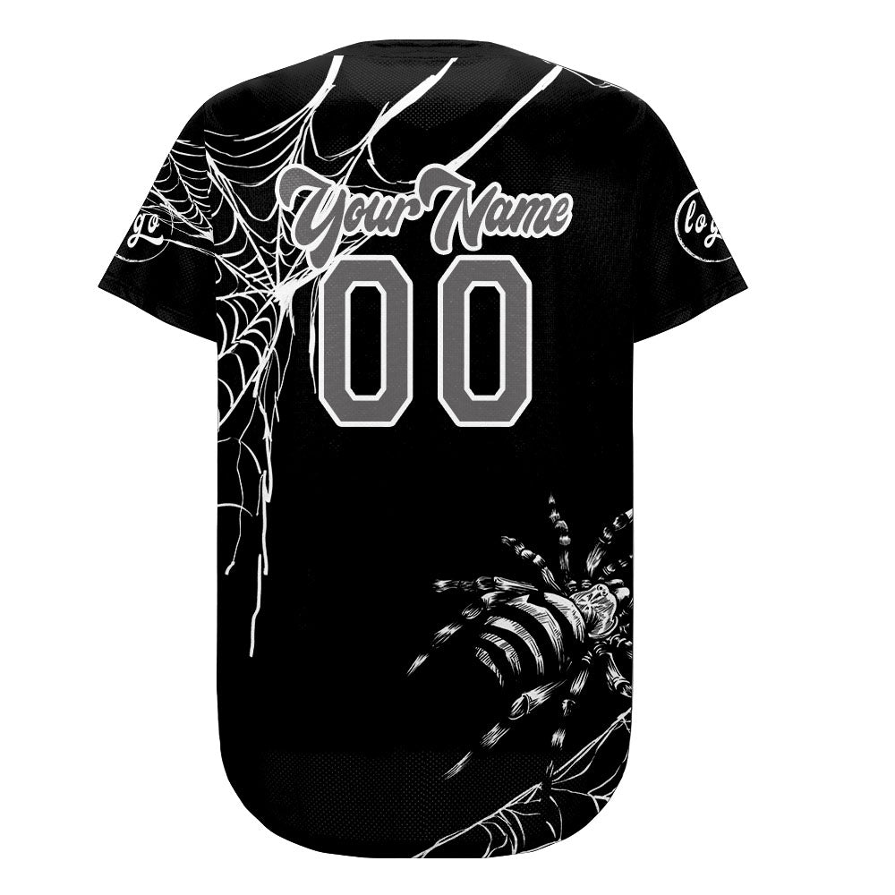 Custom Black White Baseball Jersey Personalized Gradient Team Uniforms Shirt with Name Number