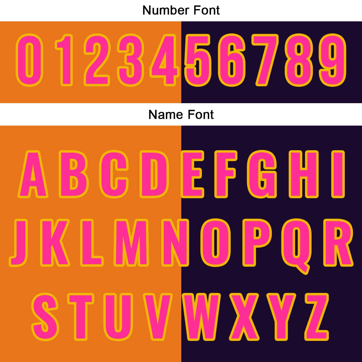 Custom Dark Purple Orange Hip Hop Baseball Jersey Stitched Printed - Personalized Name Number Shirts #BB-0919-0057