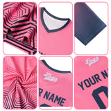 Custom Basketball Soccer Football Shooting Long T-Shirt for Adults and Kids Blue-Navy