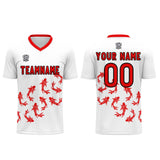 Custom White Soccer Uniform Jersey Kids Adults Personalized Set Jersey Shirt