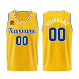 Custom Yellow Royal Basketball Jersey for Men Women Adult Youth Stitched Name Number Logo