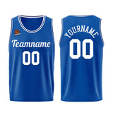 Custom Royal-White Basketball Jersey for Men Women Adult Youth Stitched Name Number Logo