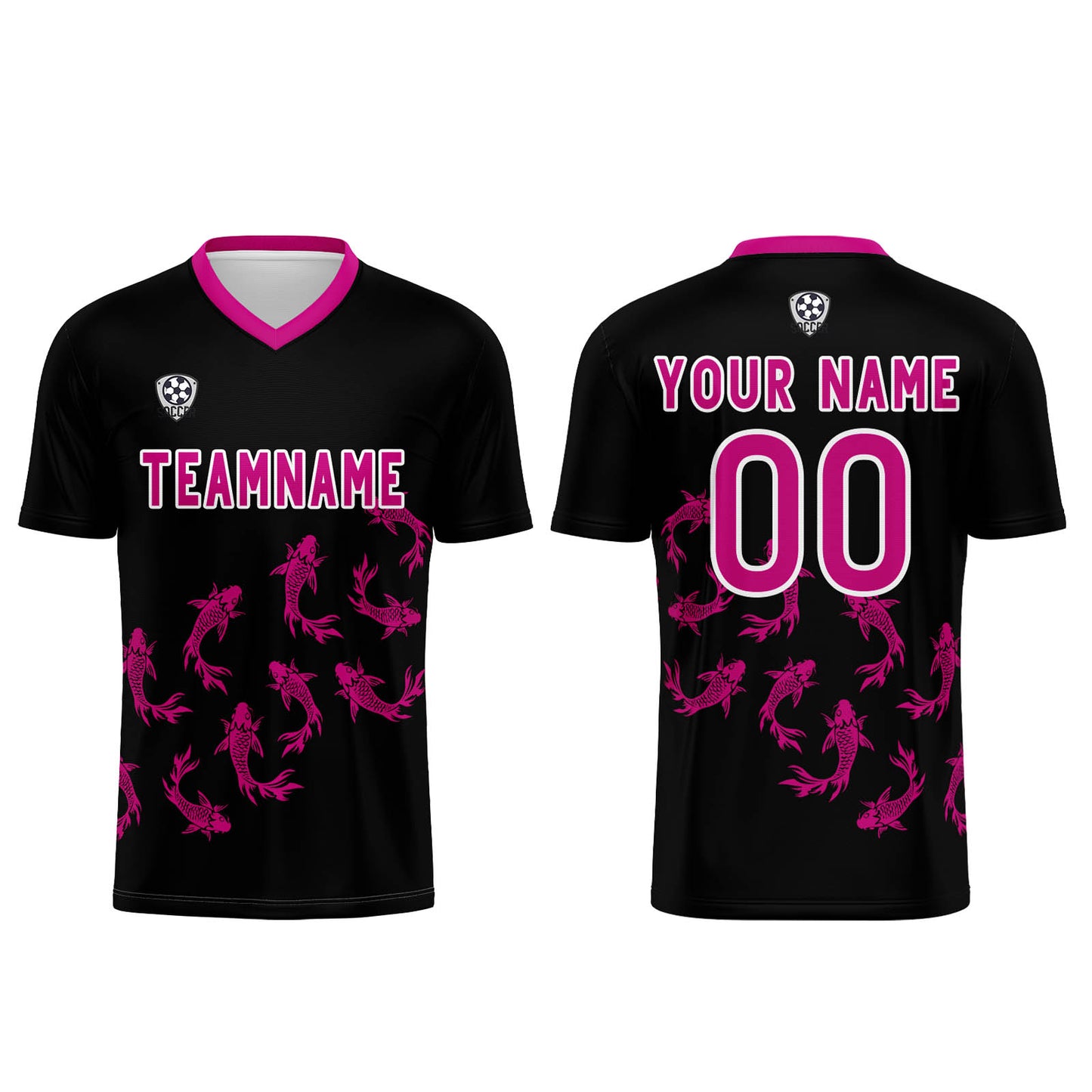 Custom Black Soccer Uniform Jersey Kids Adults Personalized Set Jersey Shirt