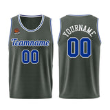 Custom Dark Gray-Royal Basketball Jersey for Men Women Adult Youth Stitched Name Number Logo