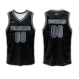 Custom Black Azure Basketball Jersey Uniform Suit Printed Your Logo Name Number