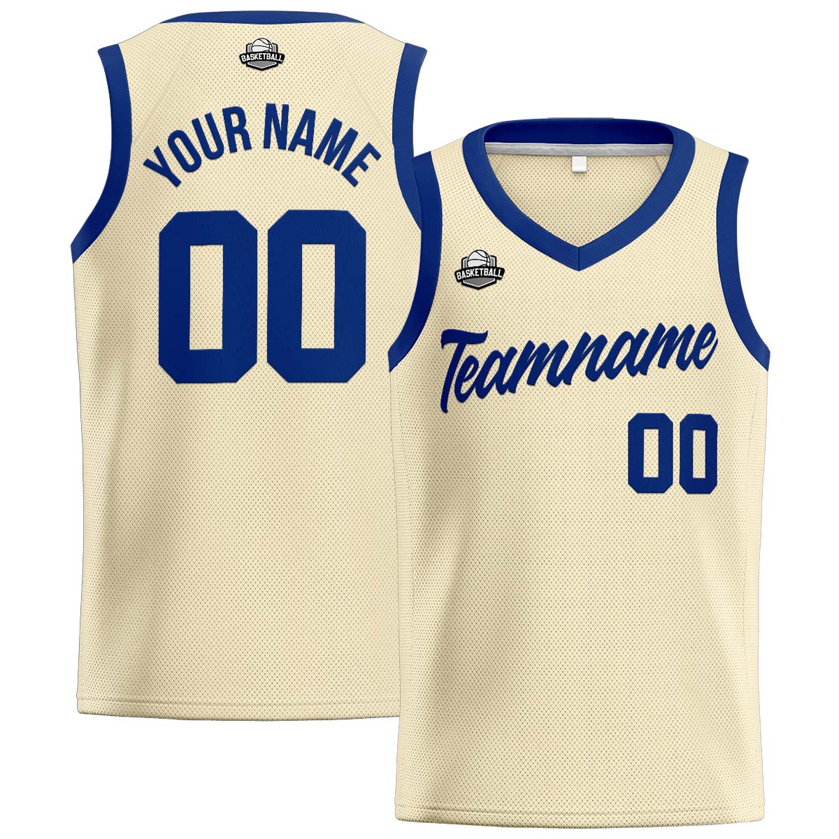 Custom Cream Royal Basketball Jersey for Men Women Adult Youth Stitched Name Number Logo