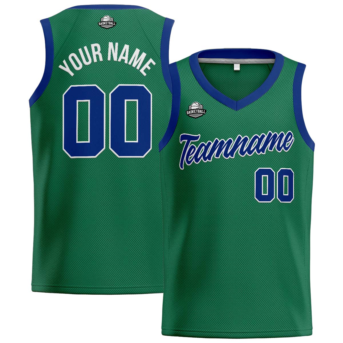 Custom Green Royal Basketball Jersey for Men Women Adult Youth Stitched Name Number Logo
