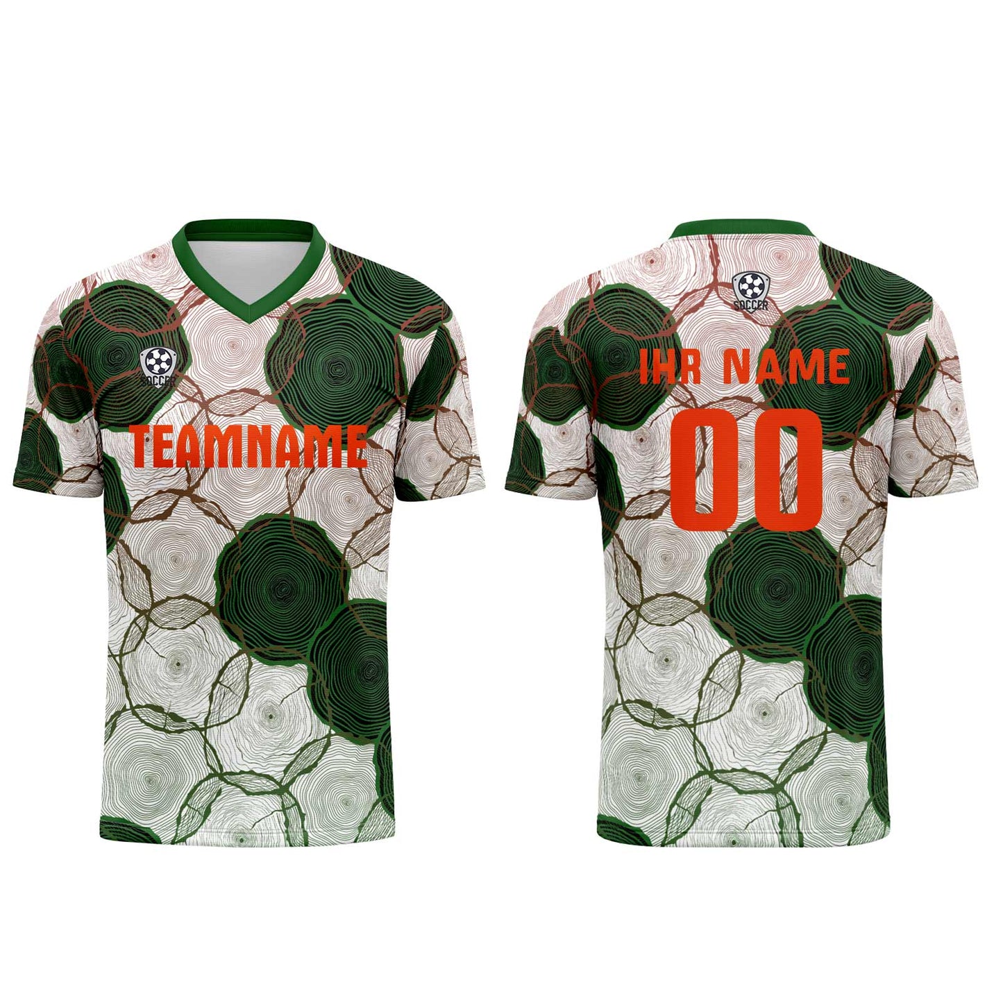 Custom Dark Green Red Uniform Jersey Kids Adults Personalized Set Jersey Shirt