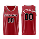 Custom Burgundy Black Basketball Jersey for Men Women Adult Youth Stitched Name Number Logo