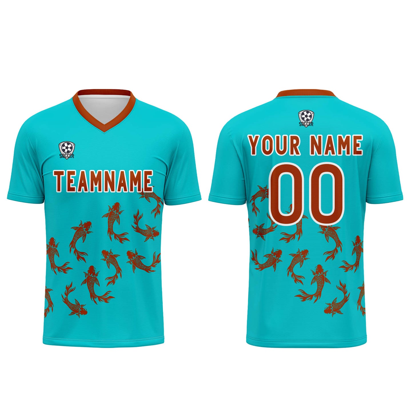 Custom Sunny Blue Soccer Uniform Jersey Kids Adults Personalized Set Jersey Shirt