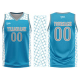 Custom Blue Grey Basketball Jersey Uniform Suit Printed Your Logo Name Number