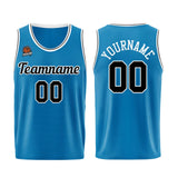 Custom Blue-Black Basketball Jersey for Men Women Adult Youth Stitched Name Number Logo