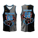 Custom Black Gray Basketball Jersey Uniform Suit Printed Your Logo Name Number