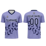 Custom Light Purple Soccer Uniform Jersey Kids Adults Personalized Set Jersey Shirt