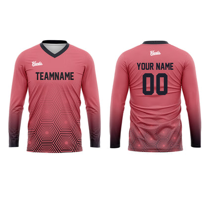Custom Dark Gray Light Pink Basketball Soccer Football Shooting Long T-Shirt for Adults and Kids