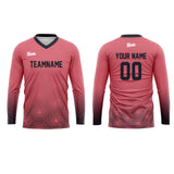 Custom Dark Gray Light Pink Basketball Soccer Football Shooting Long T-Shirt for Adults and Kids