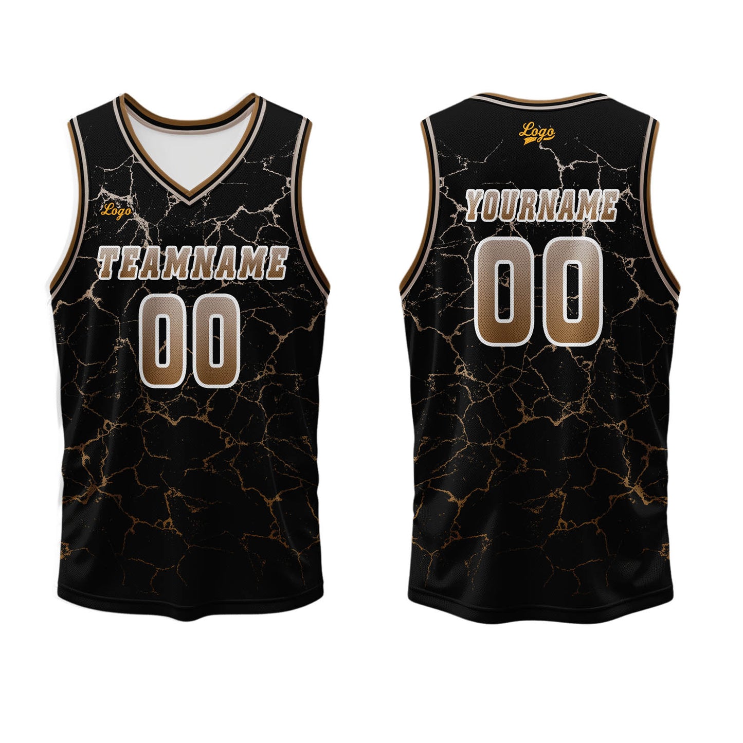 Custom Brown Basketball Jersey Uniform Suit Printed Your Logo Name Number