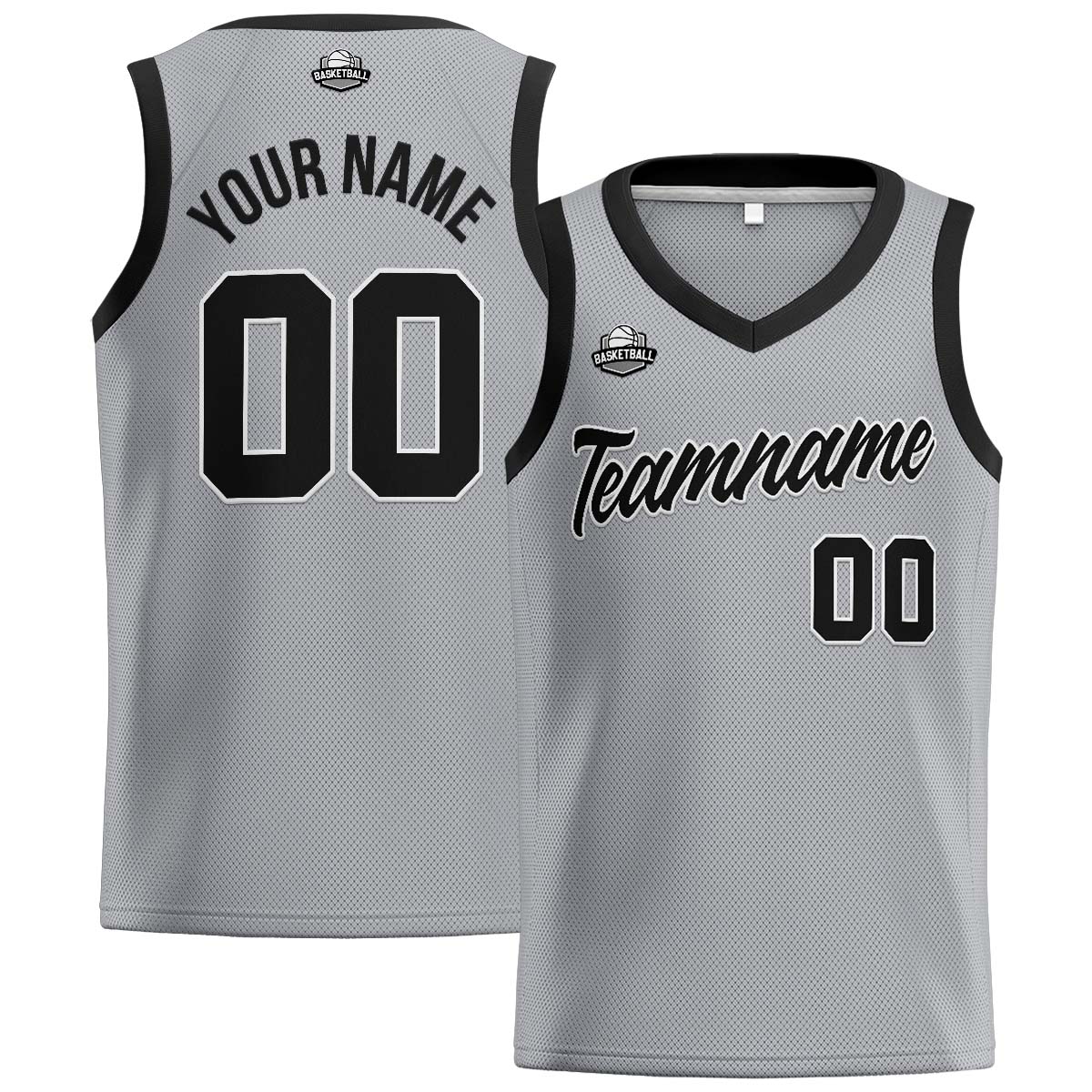 Custom Gray Black Basketball Jersey for Men Women Adult Youth Stitched Name Number Logo