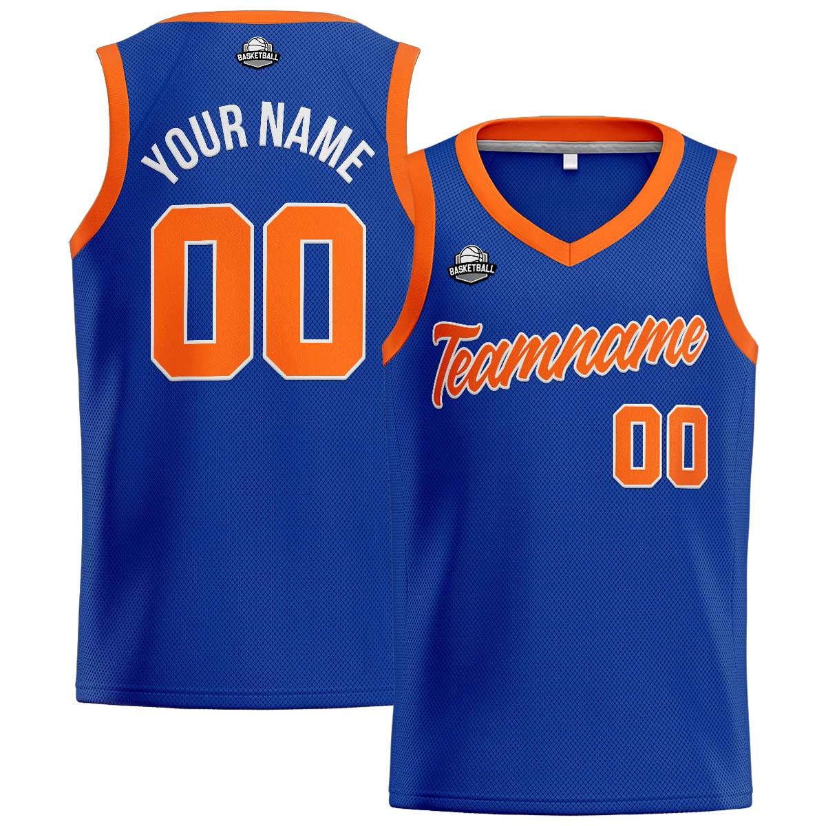 Custom Royal Orange Basketball Jersey for Men Women Adult Youth Stitched Name Number Logo