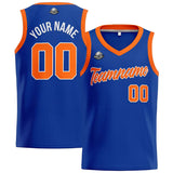 Custom Royal Orange Basketball Jersey for Men Women Adult Youth Stitched Name Number Logo